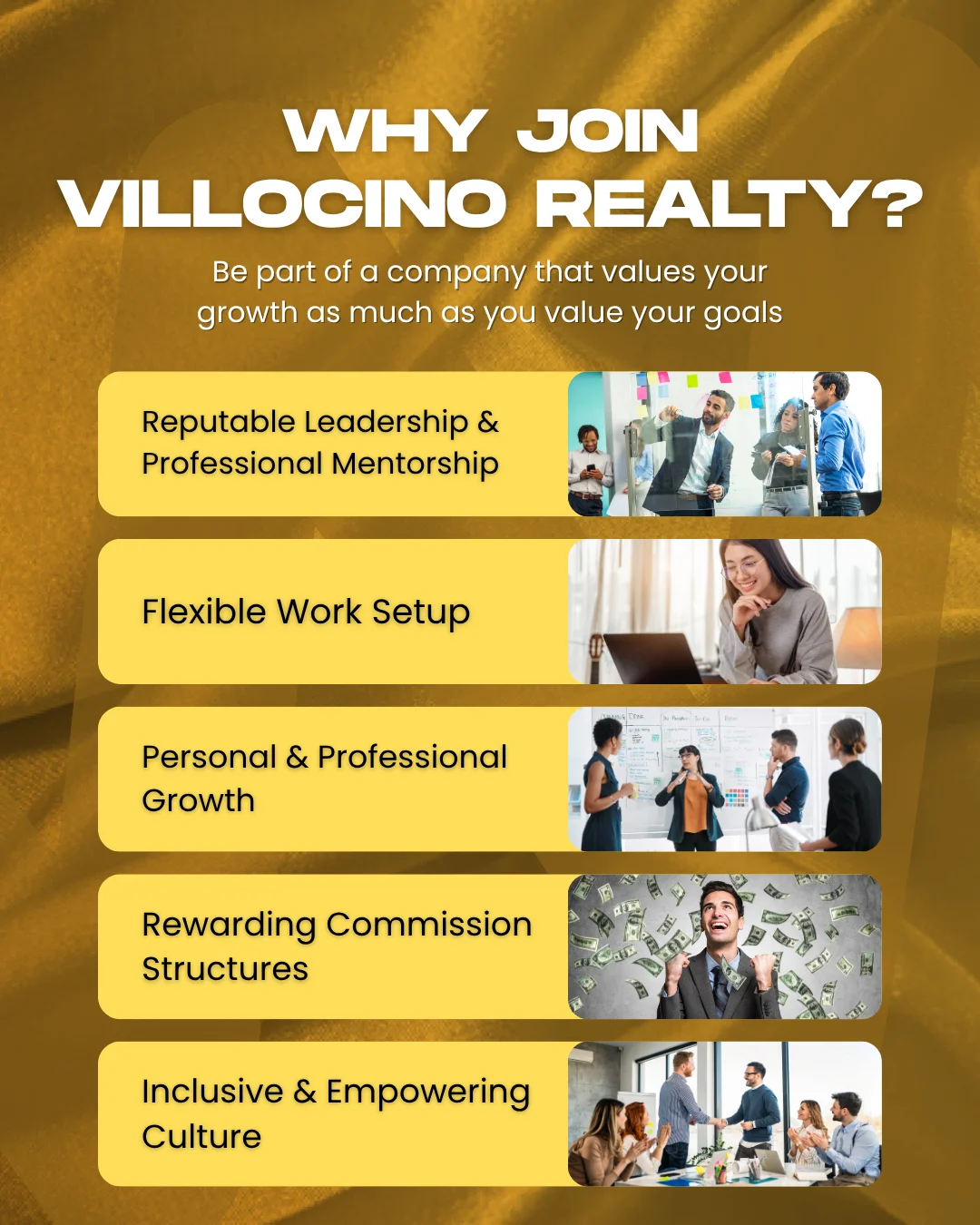 Why Join Villocino Realty